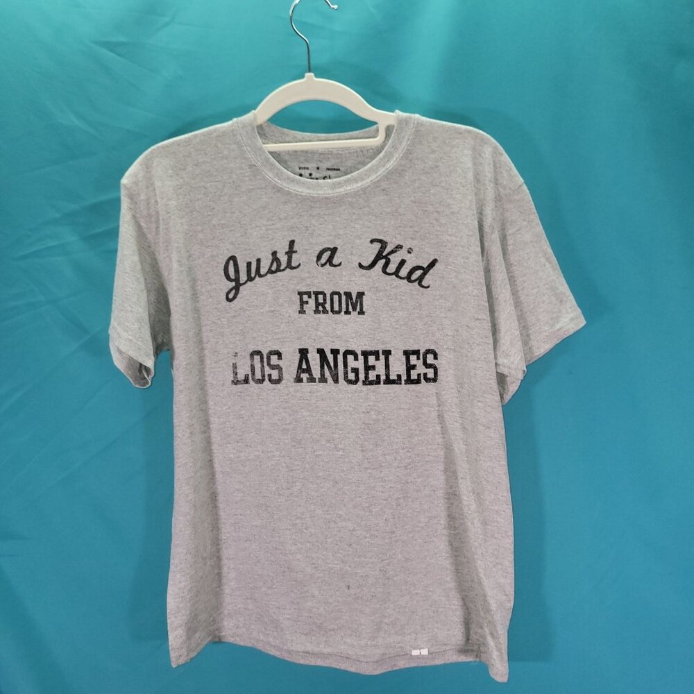 Gray "Just A Kid From Los Angeles" T-Shirt Size L By 7th Inning Stretch